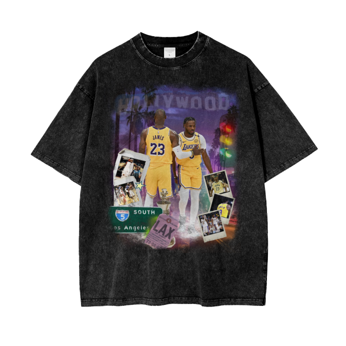 LeBron Acid Wash Oversize T-Shirt